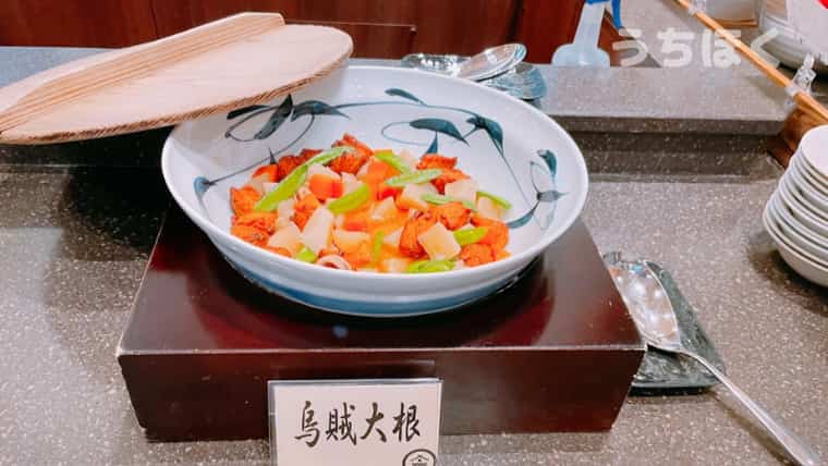 函館　湯の川温泉　ホテル万惣　朝食ビュッフェ