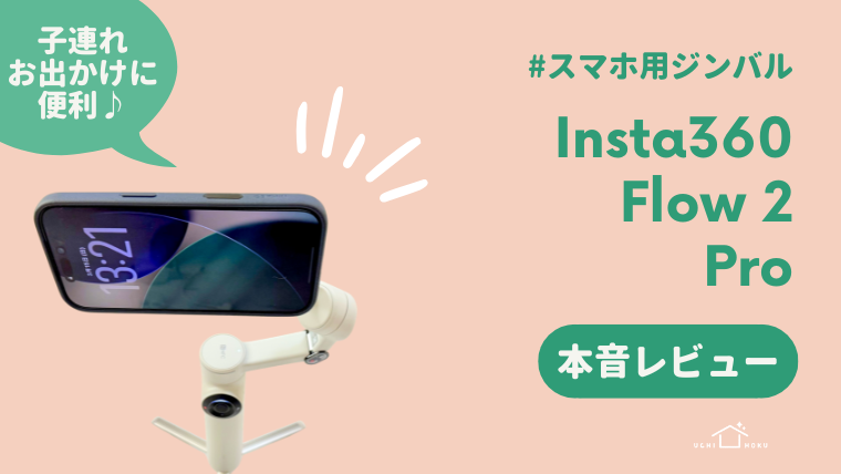 Insta360 Flow 2 Pro　スマホ用ジンバル　レビュー　子育て　子連れお出かけ　vlog